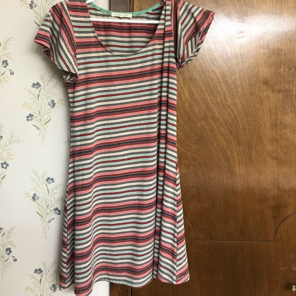 Copper Key Cotton Dress
